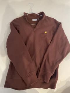 carhartt ハーフジップ トレーナー Mブラウンのサムネイル
