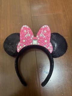 ディズニーカチューシャ ピンクスパンコール ミニーマウスのサムネイル