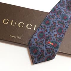未使用級 オールドグッチ OLDGUCCI ネクタイ シルク ペイズリー - メルカリ