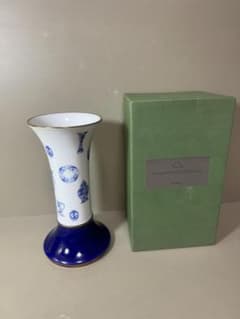 2924 深川製磁　ブルーチャイナ　花瓶　未使用 2924 深川製磁 ブルーチャイナ 花瓶 未使用 - メルカリ