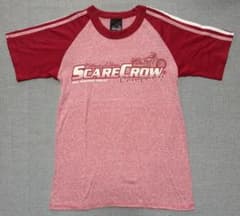 Scare Crow Company USA製 半袖Tシャツ S 赤 バイカーのサムネイル