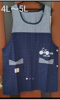 値下げしました。大きいサイズエプロンのサムネイル