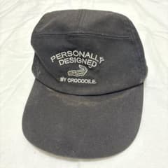 Crocodile 刺繍入りブラックキャップ Mのサムネイル