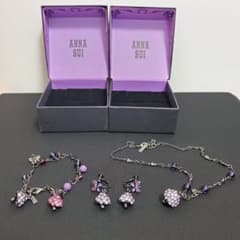 ANNA SUI　きのこ　ブレスレット　イヤリング　ネックレス　3点セットのサムネイル