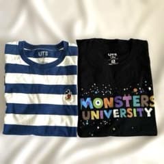 ユニクロ Tシャツ メンズM ミッキー モンスターズ・ユニバーシティ 綿100%のサムネイル