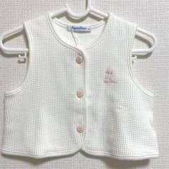 新品 familiar ファミリア ベスト 70 ホワイトのサムネイル