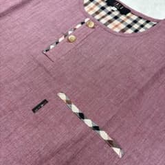 DAKS LONDON ヘンリーネック Tシャツ チェック柄のサムネイル