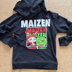 MAIZEN フード付きトレーナー 黒のサムネイル
