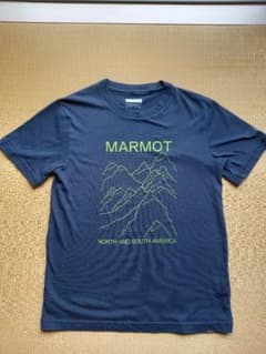 Marmot 山のグラフィック Tシャツ Sサイズ ネイビーのサムネイル