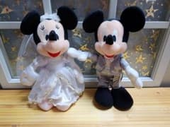 ミッキー ミニー ウェディング ぬいぐるみ セットのサムネイル