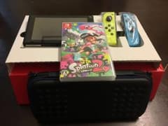【中古】任天堂 SWITCH本体＆ケース＆スプラトゥーン2のサムネイル