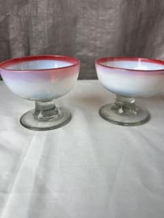 明治から大正時代カフェで使われたアイスクリームコップ和 ガラス