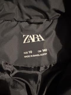 ZARA フード付きダウンコート 140cmのサムネイル