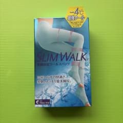 【新品未使用】SLIM WALK 美脚美尻クールスパッツ ライトブルー S-Mのサムネイル