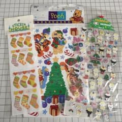 サンエックス　平成レトロ　クリスマスキャラクターシールセット 大量シールセット⑦ フレークシール 平成レトロ キャラクター