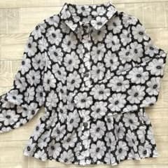Senior Lace Long-Sleeve Shirt Jacket, Spring/Summer, Floral Pattern, Size M, Women's Clothing, 100% Cotton
