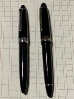 セーラー万年筆プロフィット21K (大型)と四季織ほしくず14K (中型) 二