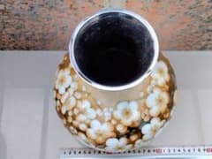 花瓶 フラワーベース 陶器 花柄のサムネイル