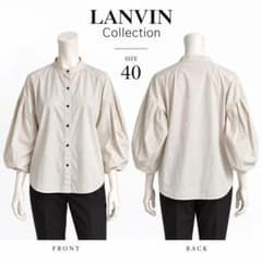 LANVIN Collection スタンドカラー シャツ ブラウス 40 L - メルカリ
