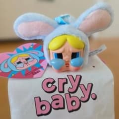 정규품 crybaby 클라이 베이비 파워 퍼프 토끼 버블스 봉제인형