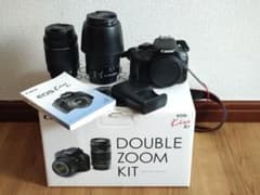 値下げ！Canon キャノン EOS Kiss X7 ダブルズームキット 箱付きのサムネイル