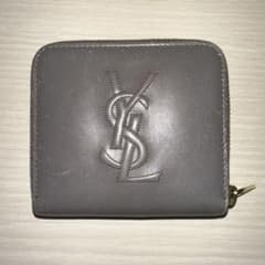 イヴ・サンローラン　YSL　二つ折り財布　グレー　箱付きのサムネイル