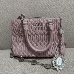 正規品】miumiu ナッパクリスタル ミニトートバッグ | Mercari