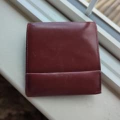 abrAsus 薄い財布 二つ折り財布 ボルドーのサムネイル