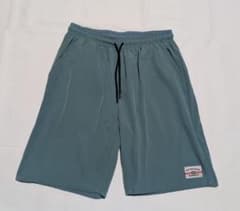 〈美品〉ショートパンツ XL L 青緑 ウエストゴム ハーフパンツ LL メンズのサムネイル