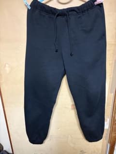 無印良品 スウェットワイドパンツ 黒 サイズMのサムネイル