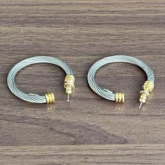 CHARRIOL ケーブルフープピアス 両耳用 CHARRIOL ケーブルフープピアス 両耳用 - メルカリ