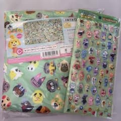 あつまれどうぶつの森 一番くじ C賞 バスタオル ステッカーセットのサムネイル