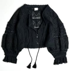 春夏【美品】ツハルバイサマンサモスモス/羽織レースブラウス/ショート