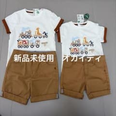 【新品未使用】OBAIBI ベビー Tシャツ 90cm 動物柄のサムネイル