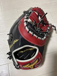 MIZUNO Pro 軟式オーダーファーストミット 黒/赤 - メルカリ