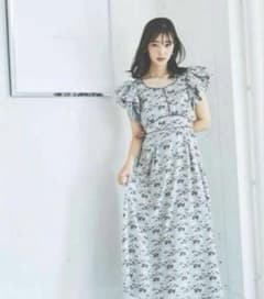 dazzlin ダズリン ラッフルパフパイピングワンピース ロングのサムネイル