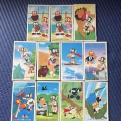 パーマン 昭和レトロ 駄菓子屋 カード めんこ 11枚 希少 藤子 小学舘