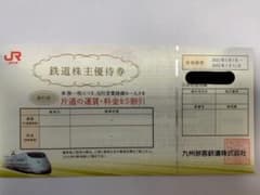 JR九州 鉄道株主優待券のサムネイル