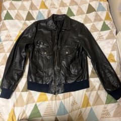 レザージャケット　黒のサムネイル