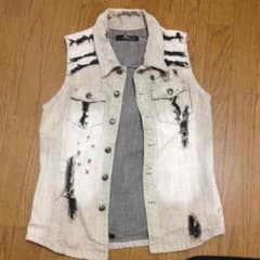 ダメージデニムベストのサムネイル