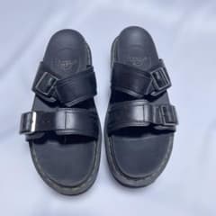 ブラック ダブルバックル 厚底サンダル Dr.Martins ドクター - メルカリ