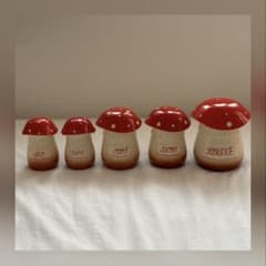 フランスアンティーク きのこ キャニスター 5個セット フランスアンティーク きのこ キャニスター 5個セット - メルカリ