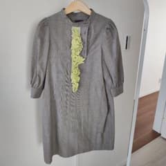 minä perhonen 七分袖ドレス グレー 110サイズ minä perhonen 七分袖ドレス グレー 110サイズ - メルカリ