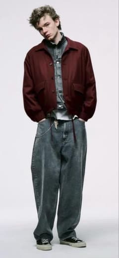 A.PRESSE Vintage Gray Denim Pants サイズ36のサムネイル