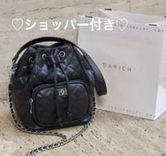 【値下げ】Darich ノベルティ キルティングバッグ ブラック 美品のサムネイル