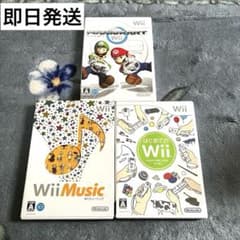 Wii カセット3個セット はじめてのWii マリオカートWiiミュージック