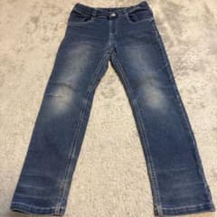 デニムブルー ストレートパンツ 100cm~のサムネイル