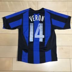 【新品】公式パッチ付き　アドリアーノ　インテル　ユニフォーム　Lサイズ インテル アドリアーノ選手 長袖ユニフォーム 05/06モデル ノー