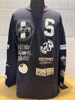 STUSSY Dot Collage Long Sleeve Tee Navyのサムネイル