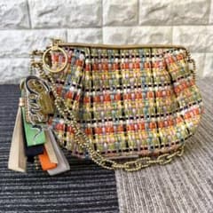 未使用 COACH コーチ 14984 マルチカラー チェーン ワンショルダー 
